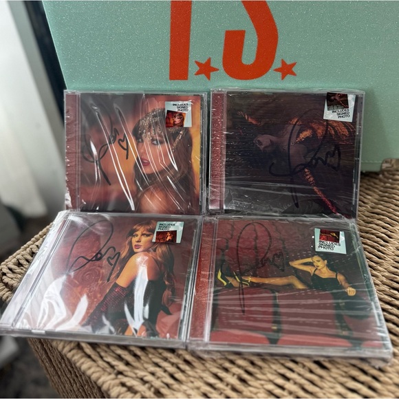 Taylor Swift Other - Taylor Swift The Life of a Showgirl Signed CDs (Full Set)